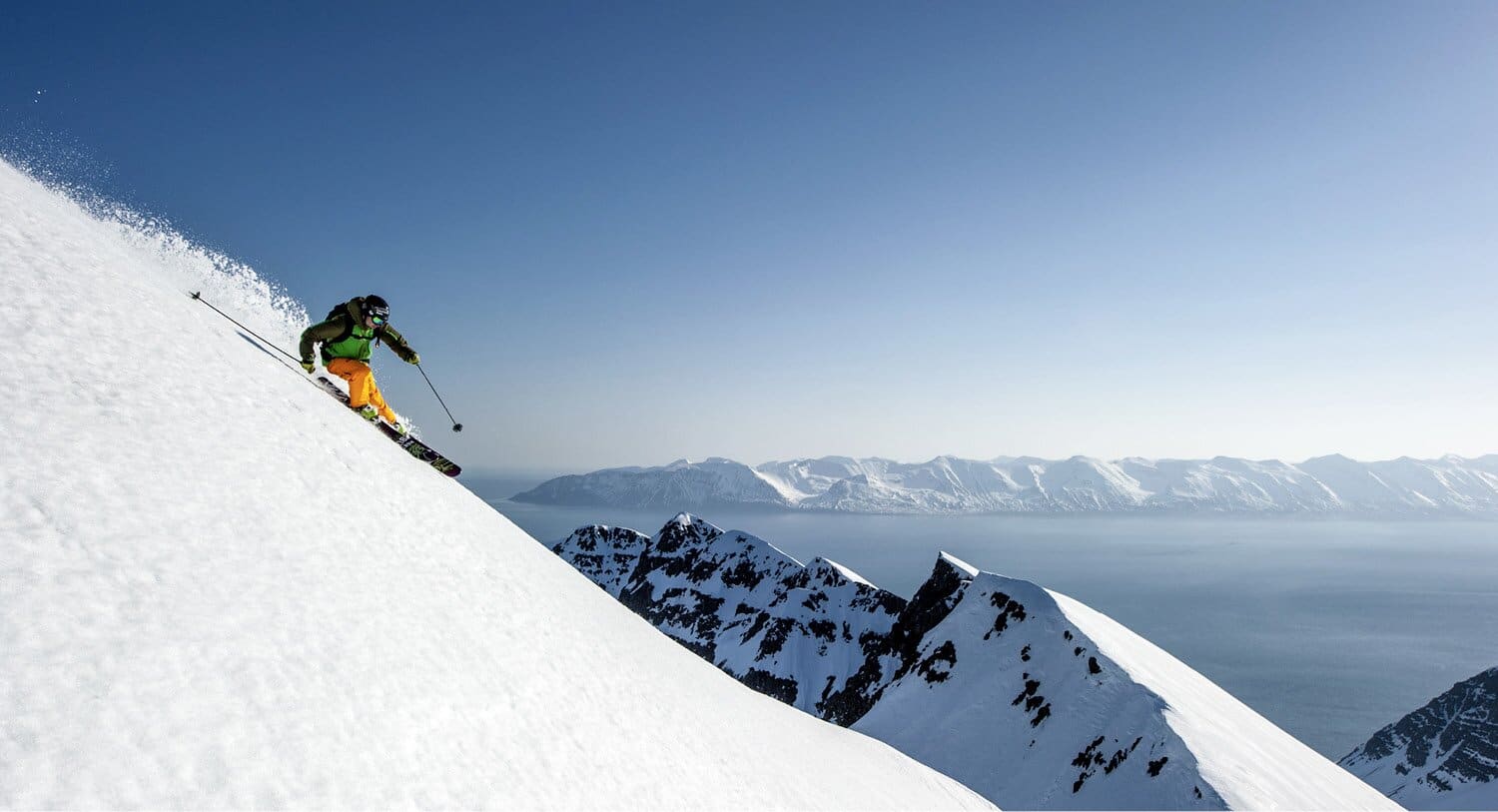 Heliskiing in Schweden